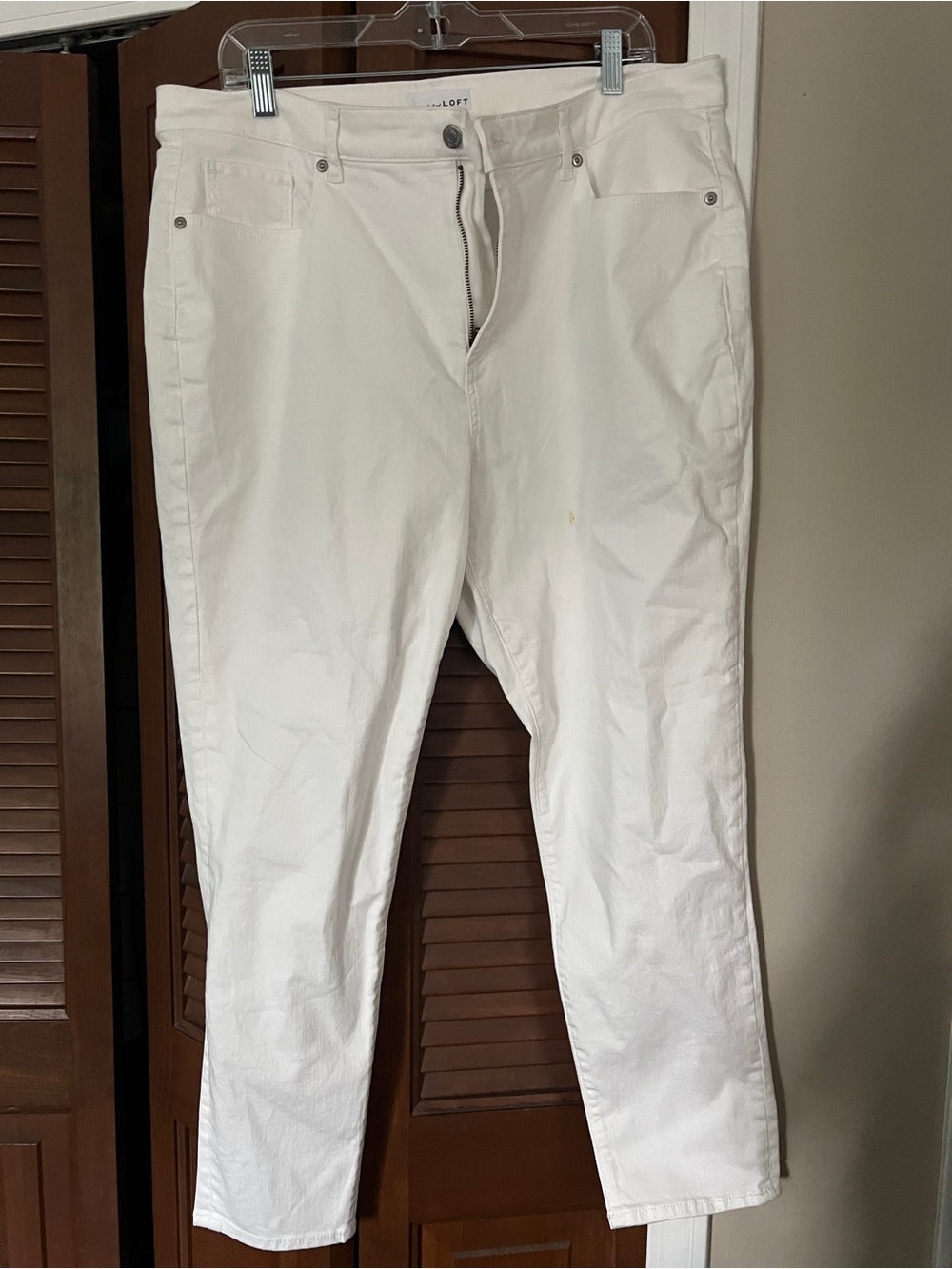 White Womens Jeans - Loft size 16